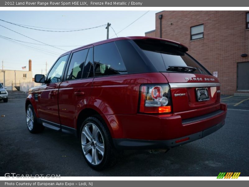 Firenze Red Metallic / Ebony 2012 Land Rover Range Rover Sport HSE LUX
