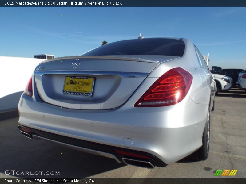 Iridium Silver Metallic / Black 2015 Mercedes-Benz S 550 Sedan