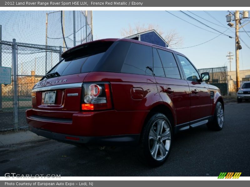 Firenze Red Metallic / Ebony 2012 Land Rover Range Rover Sport HSE LUX