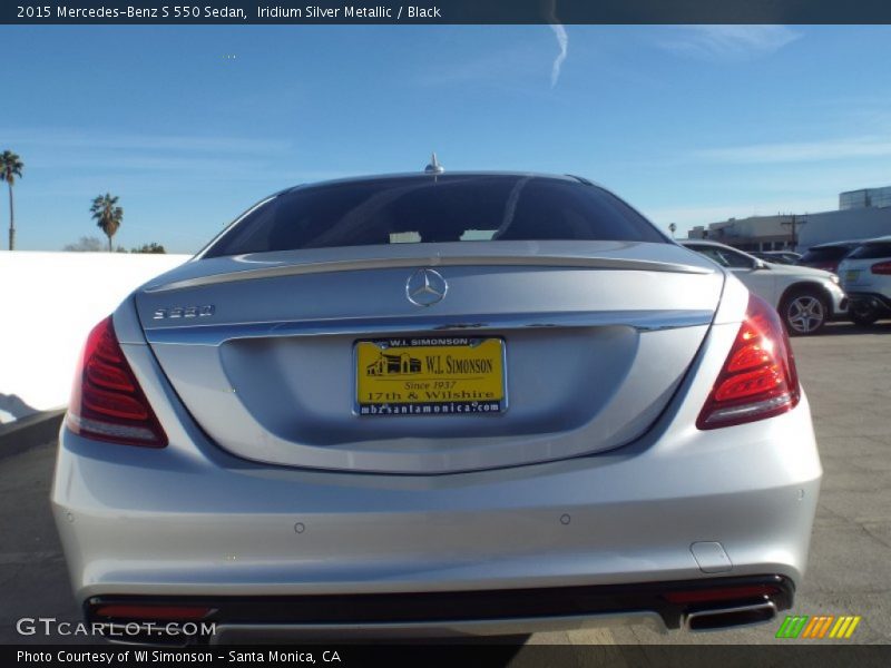Iridium Silver Metallic / Black 2015 Mercedes-Benz S 550 Sedan