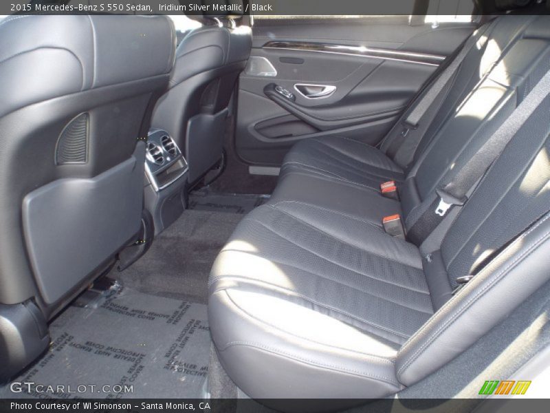 Iridium Silver Metallic / Black 2015 Mercedes-Benz S 550 Sedan