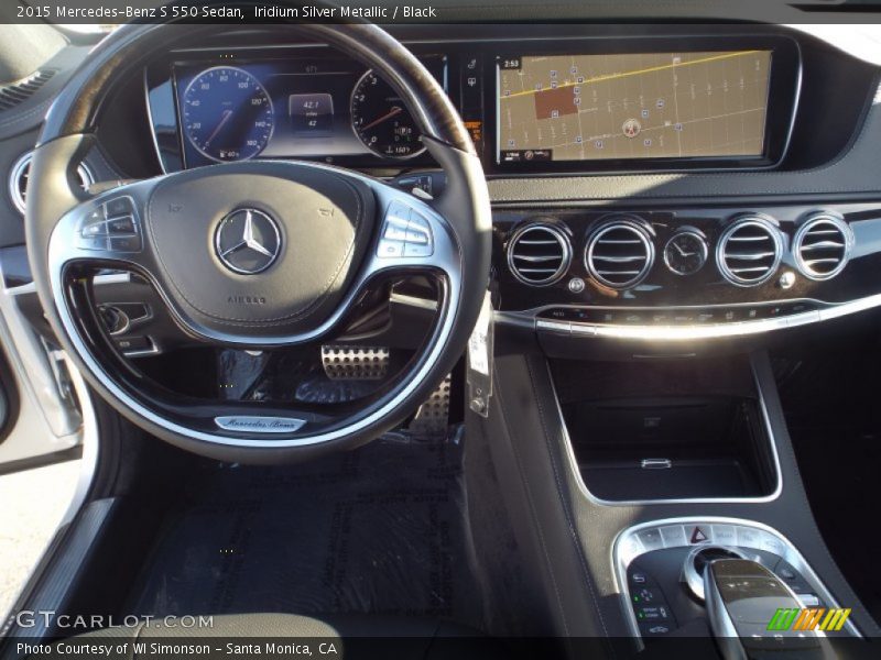 Iridium Silver Metallic / Black 2015 Mercedes-Benz S 550 Sedan