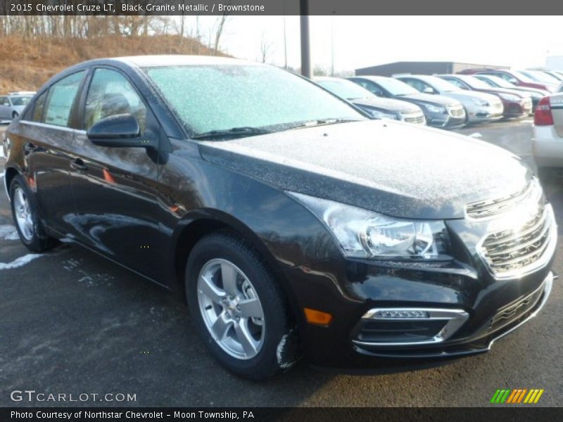 Black Granite Metallic / Brownstone 2015 Chevrolet Cruze LT