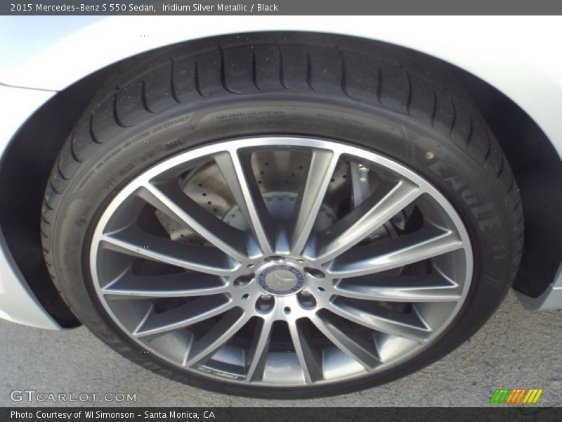 Iridium Silver Metallic / Black 2015 Mercedes-Benz S 550 Sedan