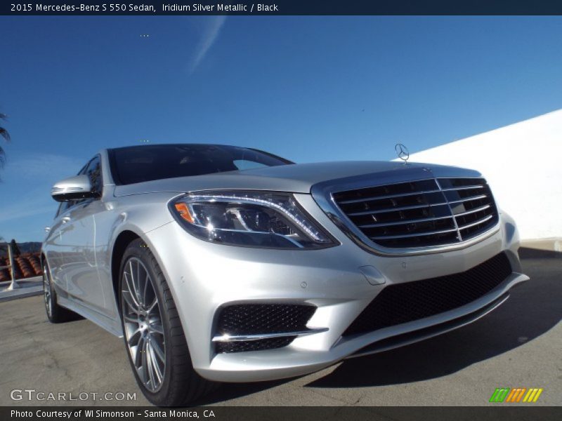Iridium Silver Metallic / Black 2015 Mercedes-Benz S 550 Sedan