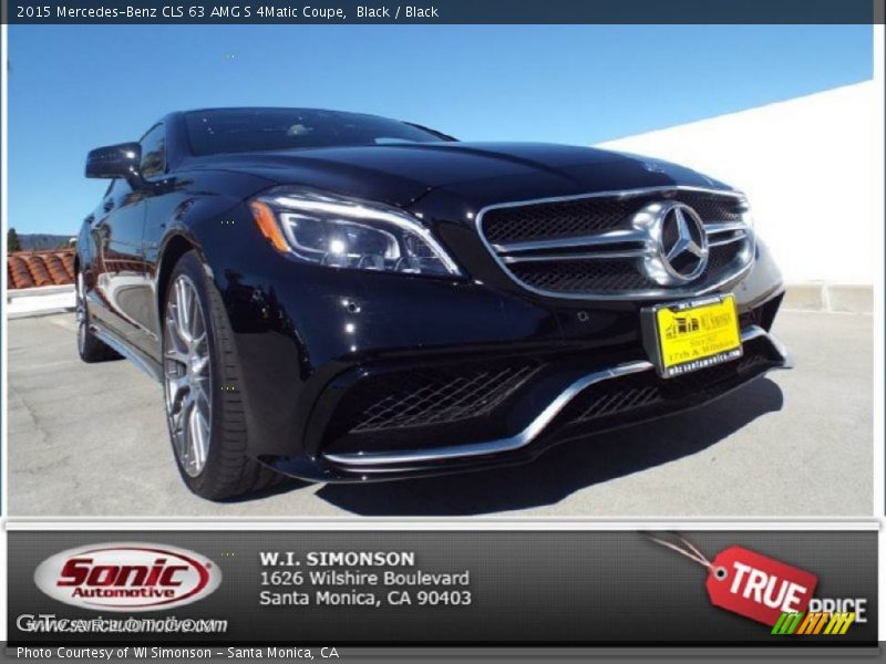 Black / Black 2015 Mercedes-Benz CLS 63 AMG S 4Matic Coupe