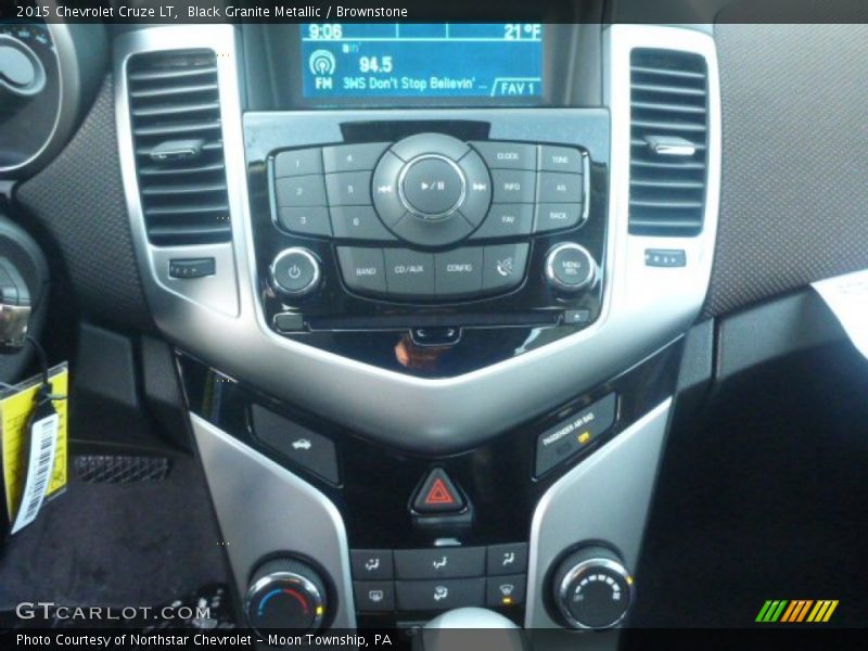 Black Granite Metallic / Brownstone 2015 Chevrolet Cruze LT