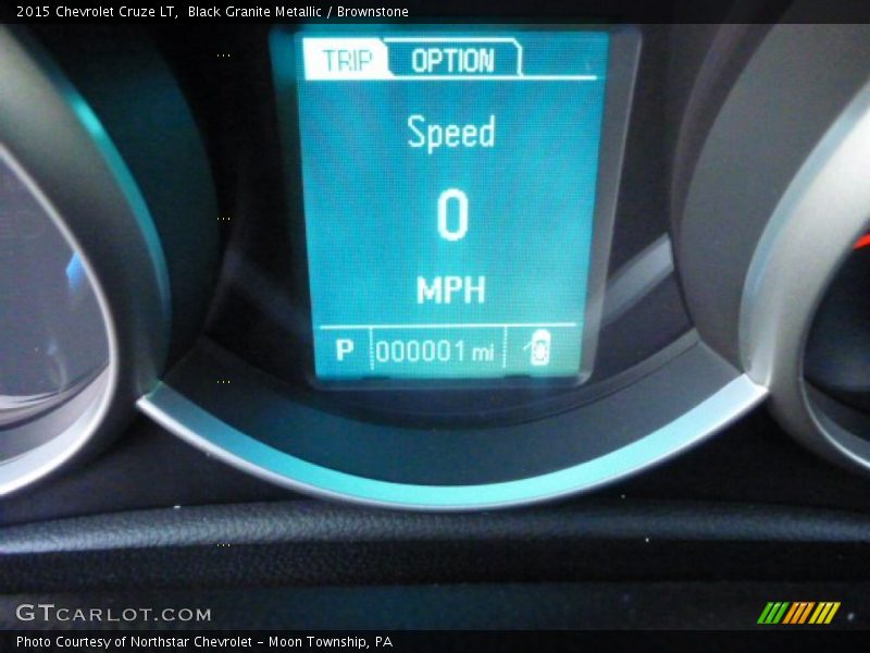 Black Granite Metallic / Brownstone 2015 Chevrolet Cruze LT