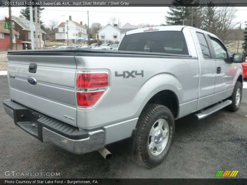 Ingot Silver Metallic / Steel Gray 2011 Ford F150 XLT SuperCab 4x4