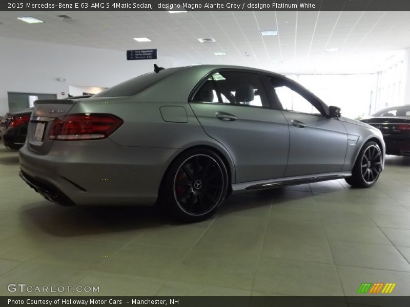 designo Magno Alanite Grey / designo Platinum White 2015 Mercedes-Benz E 63 AMG S 4Matic Sedan