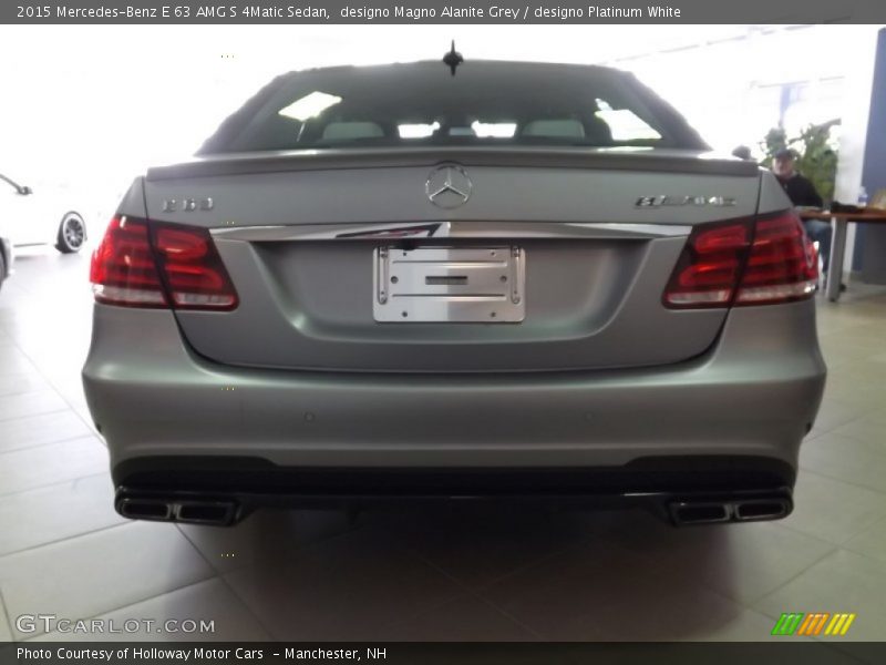 designo Magno Alanite Grey / designo Platinum White 2015 Mercedes-Benz E 63 AMG S 4Matic Sedan