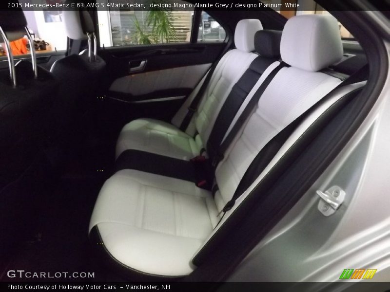 Rear Seat of 2015 E 63 AMG S 4Matic Sedan