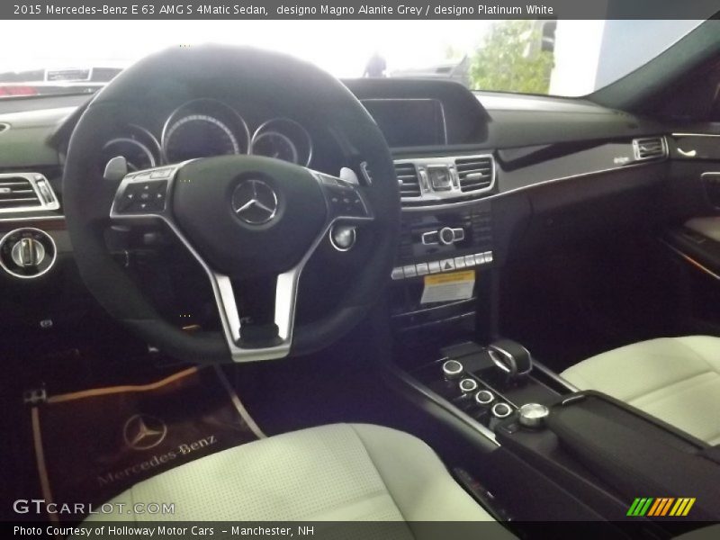 designo Magno Alanite Grey / designo Platinum White 2015 Mercedes-Benz E 63 AMG S 4Matic Sedan