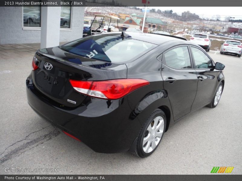 Black / Black 2013 Hyundai Elantra Limited