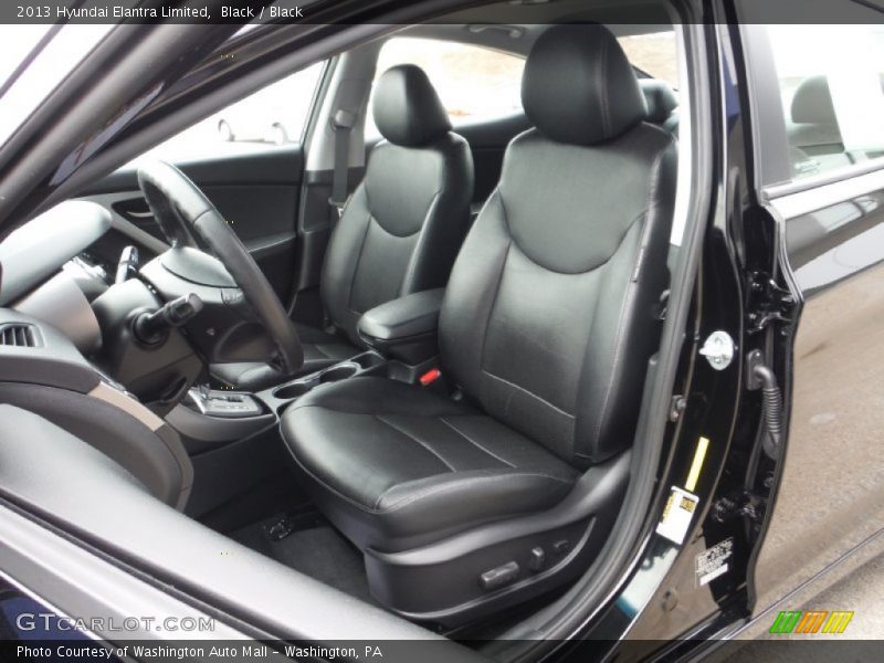 Black / Black 2013 Hyundai Elantra Limited