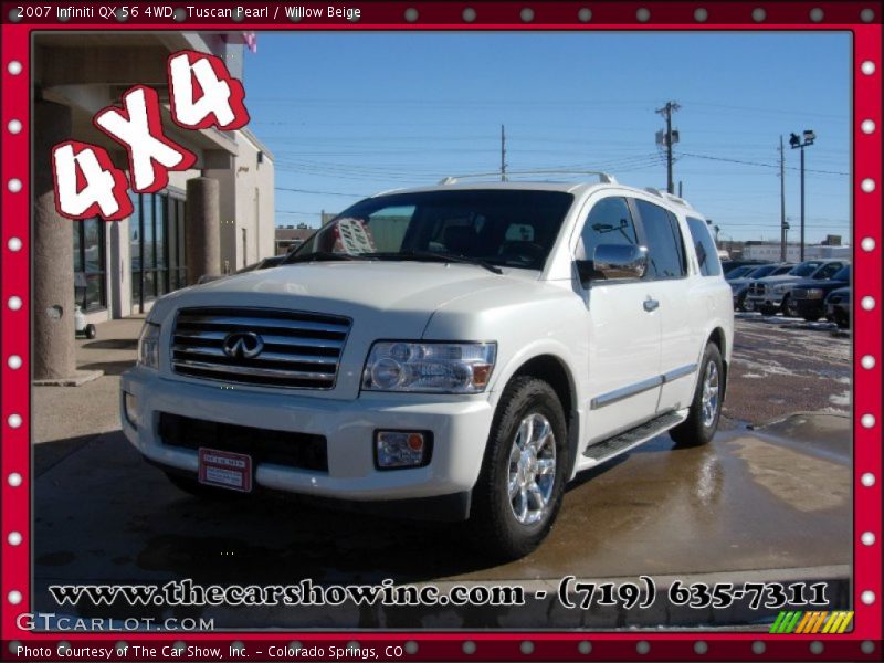 Tuscan Pearl / Willow Beige 2007 Infiniti QX 56 4WD