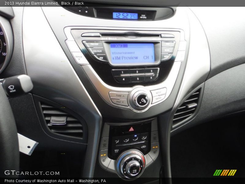 Black / Black 2013 Hyundai Elantra Limited