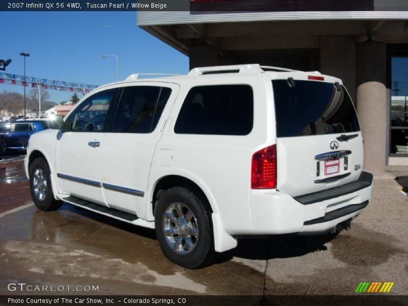 Tuscan Pearl / Willow Beige 2007 Infiniti QX 56 4WD