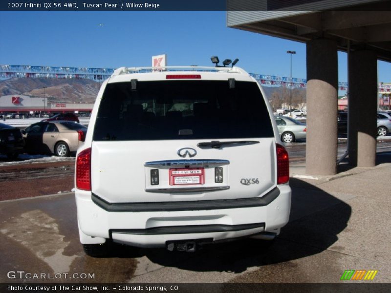 Tuscan Pearl / Willow Beige 2007 Infiniti QX 56 4WD