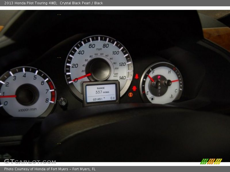 Crystal Black Pearl / Black 2013 Honda Pilot Touring 4WD