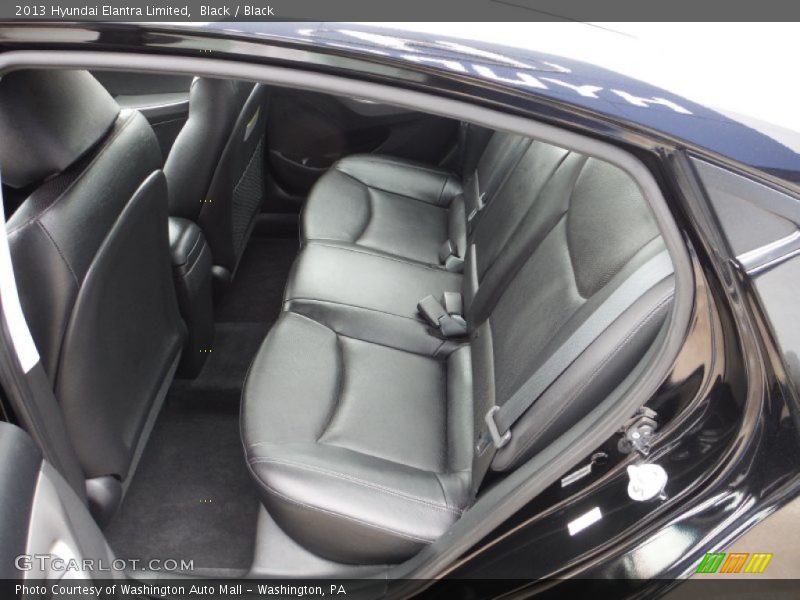 Black / Black 2013 Hyundai Elantra Limited
