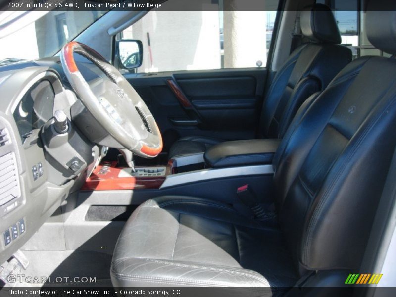 Tuscan Pearl / Willow Beige 2007 Infiniti QX 56 4WD