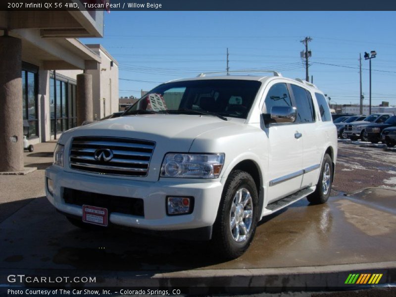 Tuscan Pearl / Willow Beige 2007 Infiniti QX 56 4WD