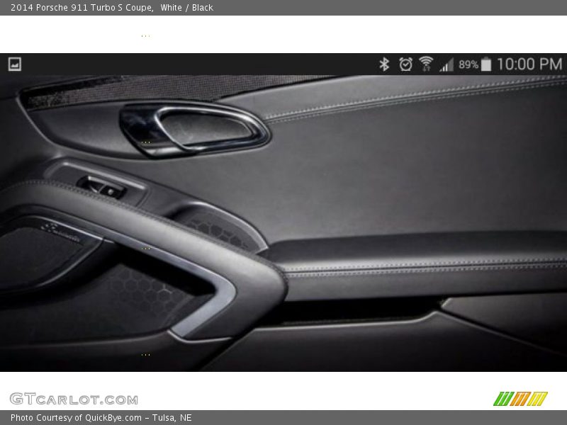 White / Black 2014 Porsche 911 Turbo S Coupe