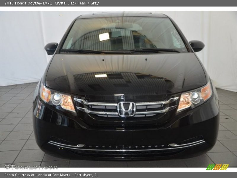 Crystal Black Pearl / Gray 2015 Honda Odyssey EX-L