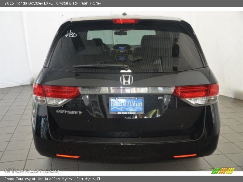 Crystal Black Pearl / Gray 2015 Honda Odyssey EX-L