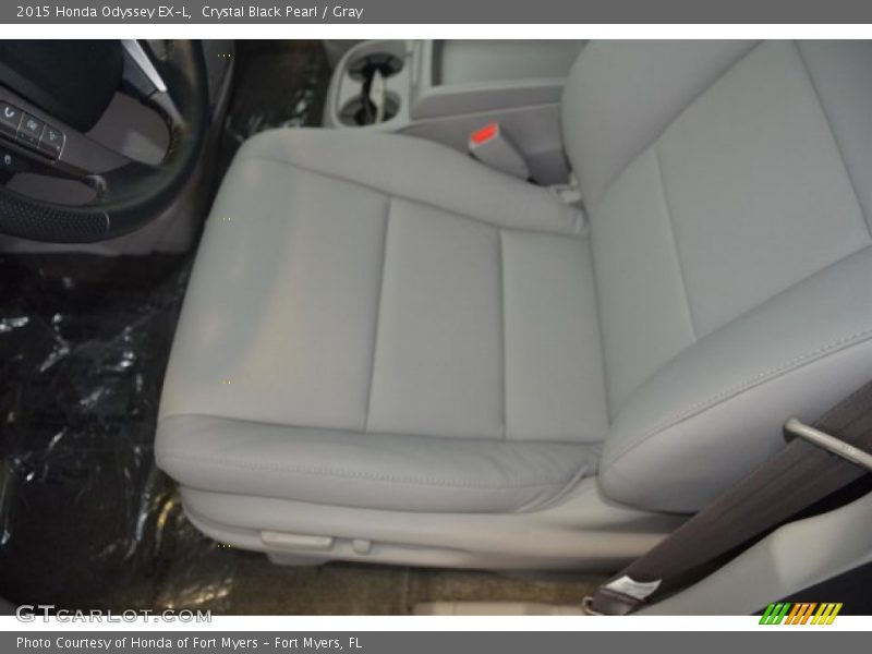Crystal Black Pearl / Gray 2015 Honda Odyssey EX-L