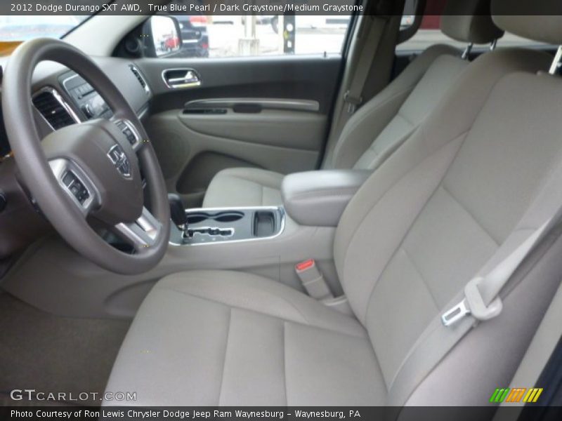 True Blue Pearl / Dark Graystone/Medium Graystone 2012 Dodge Durango SXT AWD