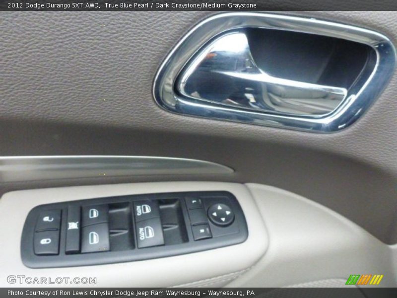 True Blue Pearl / Dark Graystone/Medium Graystone 2012 Dodge Durango SXT AWD