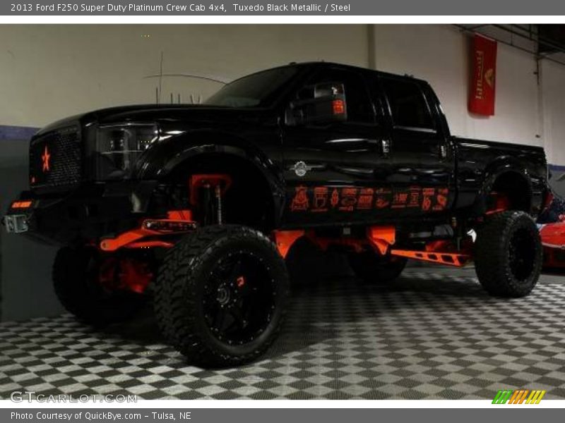Tuxedo Black Metallic / Steel 2013 Ford F250 Super Duty Platinum Crew Cab 4x4