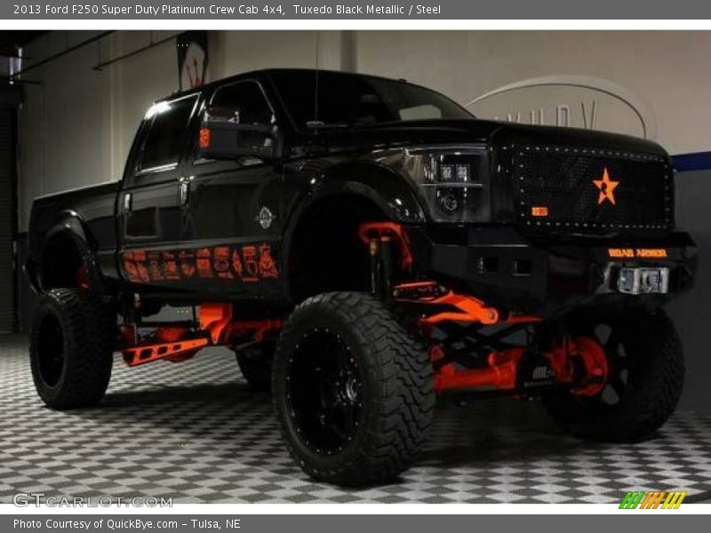 Tuxedo Black Metallic / Steel 2013 Ford F250 Super Duty Platinum Crew Cab 4x4
