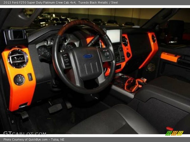 Tuxedo Black Metallic / Steel 2013 Ford F250 Super Duty Platinum Crew Cab 4x4