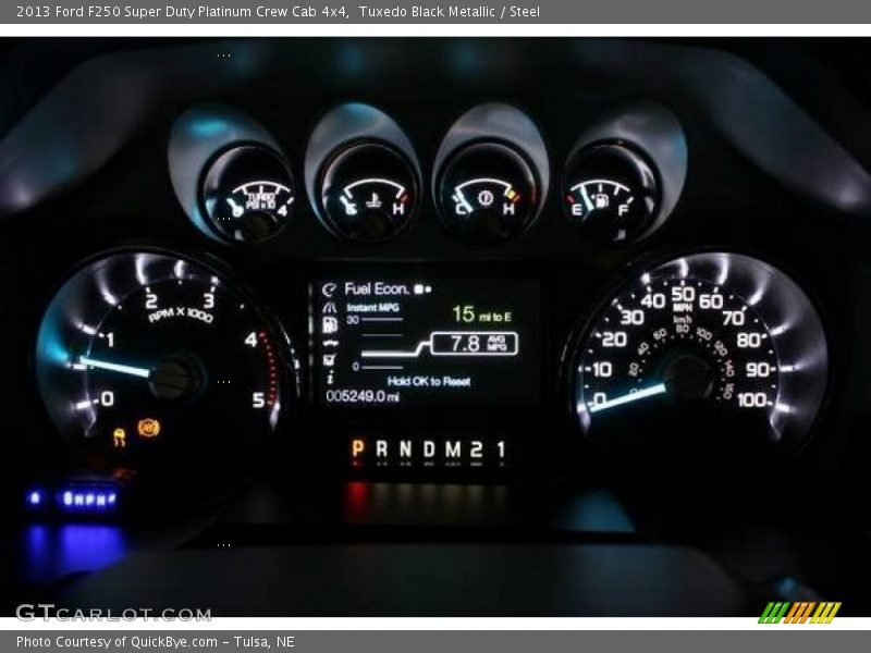 Tuxedo Black Metallic / Steel 2013 Ford F250 Super Duty Platinum Crew Cab 4x4
