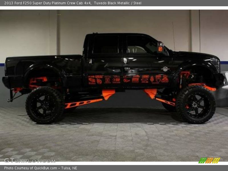 Tuxedo Black Metallic / Steel 2013 Ford F250 Super Duty Platinum Crew Cab 4x4