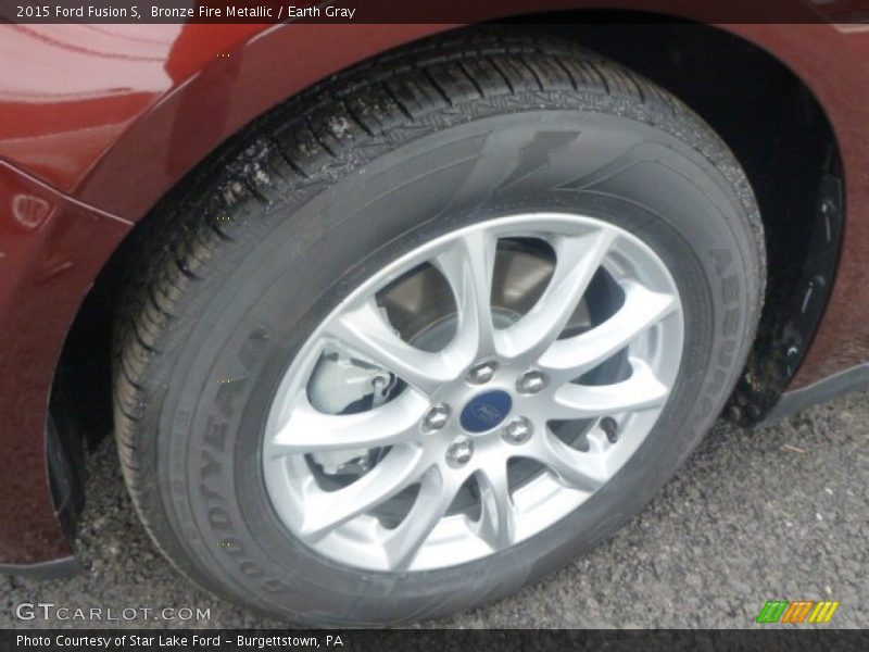 Bronze Fire Metallic / Earth Gray 2015 Ford Fusion S