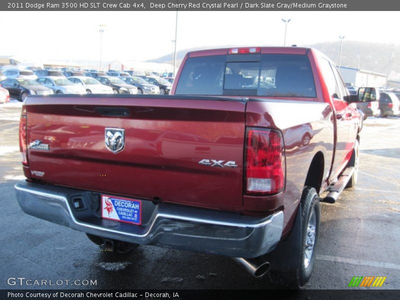 Deep Cherry Red Crystal Pearl / Dark Slate Gray/Medium Graystone 2011 Dodge Ram 3500 HD SLT Crew Cab 4x4