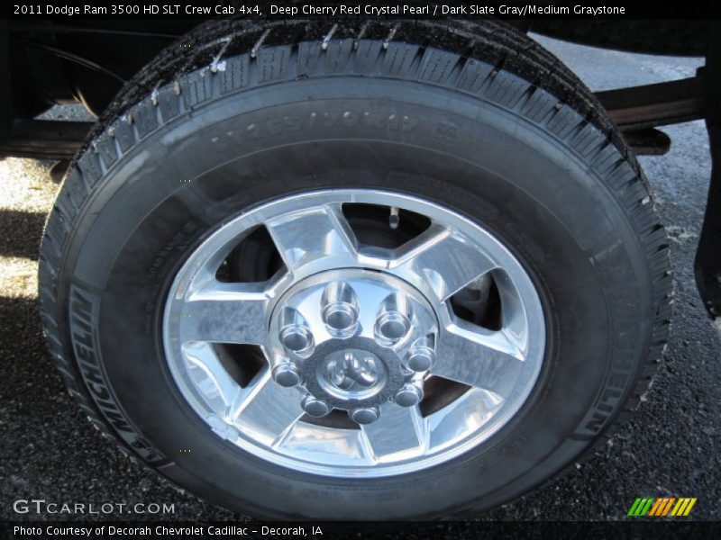 Deep Cherry Red Crystal Pearl / Dark Slate Gray/Medium Graystone 2011 Dodge Ram 3500 HD SLT Crew Cab 4x4