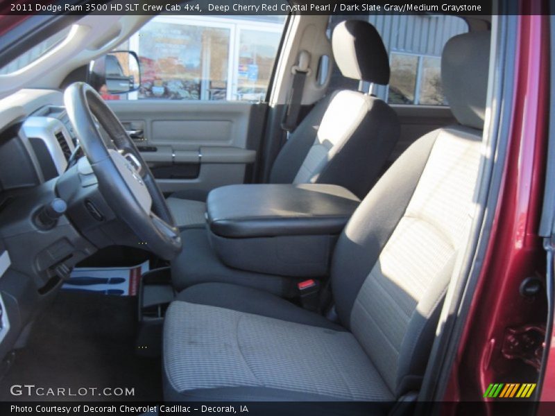 Deep Cherry Red Crystal Pearl / Dark Slate Gray/Medium Graystone 2011 Dodge Ram 3500 HD SLT Crew Cab 4x4