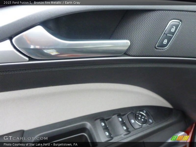 Bronze Fire Metallic / Earth Gray 2015 Ford Fusion S
