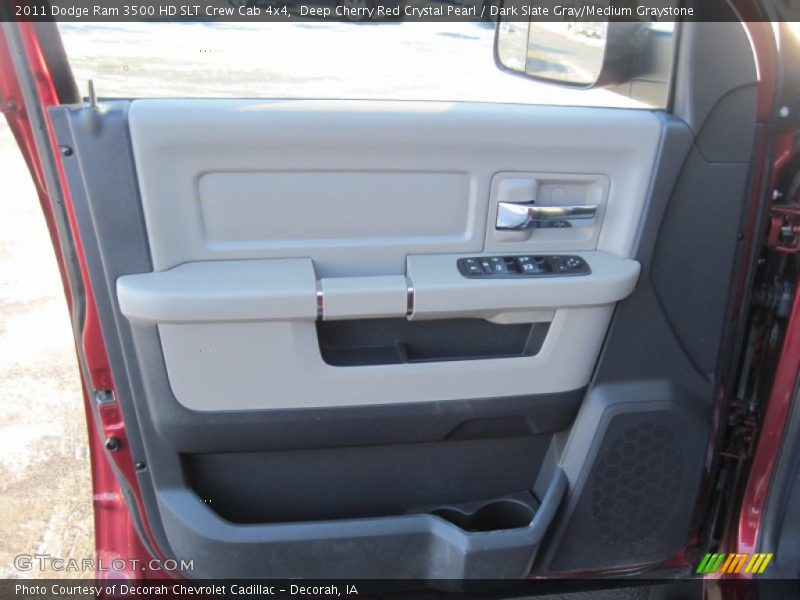 Deep Cherry Red Crystal Pearl / Dark Slate Gray/Medium Graystone 2011 Dodge Ram 3500 HD SLT Crew Cab 4x4