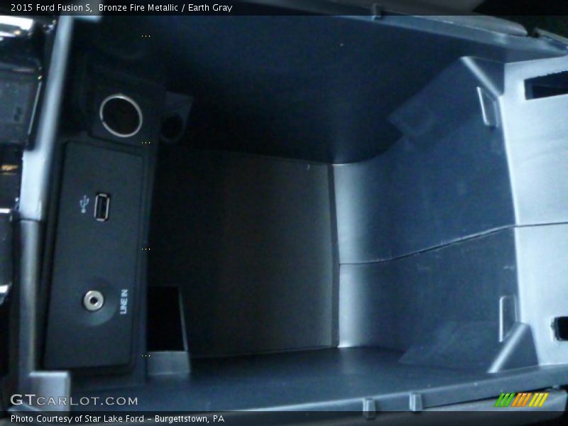 Bronze Fire Metallic / Earth Gray 2015 Ford Fusion S