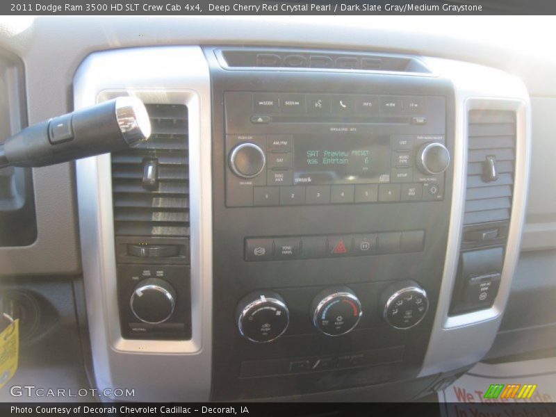 Deep Cherry Red Crystal Pearl / Dark Slate Gray/Medium Graystone 2011 Dodge Ram 3500 HD SLT Crew Cab 4x4