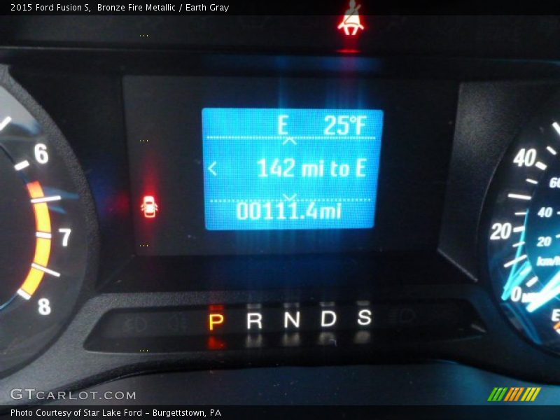 Bronze Fire Metallic / Earth Gray 2015 Ford Fusion S