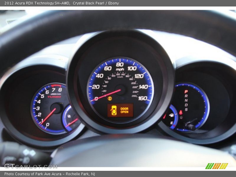 Crystal Black Pearl / Ebony 2012 Acura RDX Technology SH-AWD