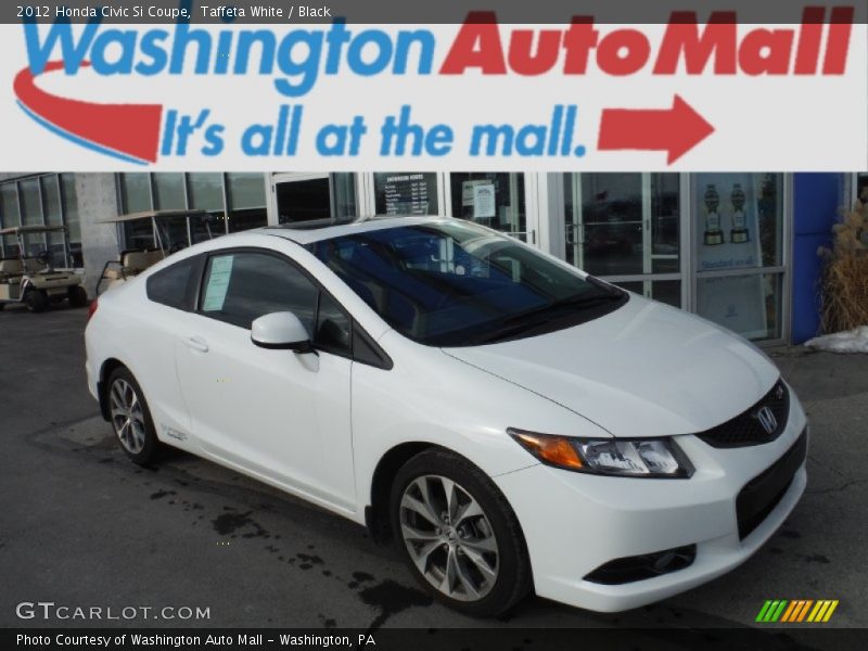 Taffeta White / Black 2012 Honda Civic Si Coupe