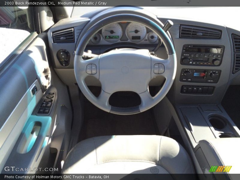 Medium Red Metallic / Gray 2003 Buick Rendezvous CXL